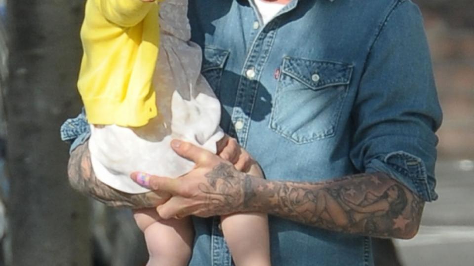 Tatínek Beckham plánuje, že z Harper bude fotbalistka